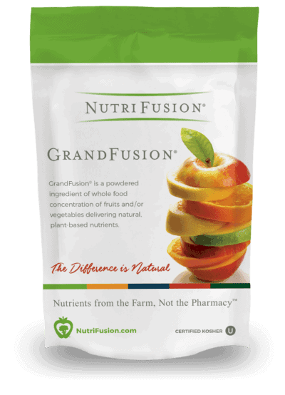 GrandFusion+Fiber 12 vitamins from 12 fruits and vegetables